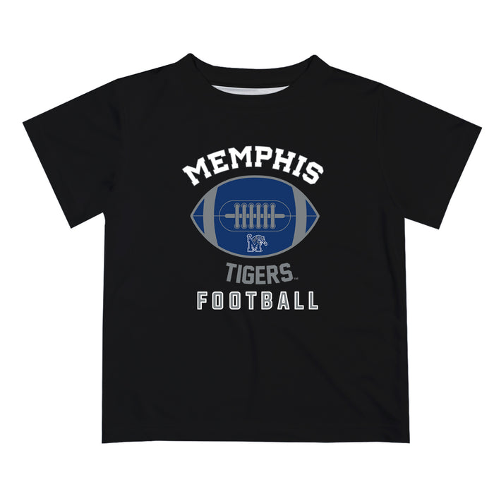 Memphis Tigers Vive La Fete Football V2 Black Short Sleeve Tee Shirt