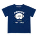Memphis Tigers Vive La Fete Football V2 Blue Short Sleeve Tee Shirt
