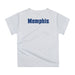 Memphis Tigers Original Dripping Basketball Blue T-Shirt by Vive La Fete - Vive La Fête - Online Apparel Store