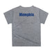 Memphis Tigers Original Dripping Basketball Blue T-Shirt by Vive La Fete - Vive La Fête - Online Apparel Store