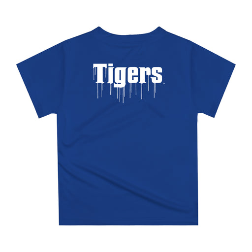 Memphis Tigers Original Dripping Baseball Hat Blue T-Shirt by Vive La Fete - Vive La Fête - Online Apparel Store