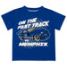 Memphis Tigers Vive La Fete Fast Track Boys Game Day Blue Short Sleeve Tee