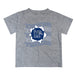 Memphis Tigers Vive La Fete  Heather Gray Art V1 Short Sleeve Tee Shirt