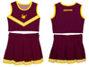 Colorado Mesa University Mavericks CMU Vive La Fete Game Day Maroon Sleeveless Chearleader Set - Vive La Fête - Online Apparel Store