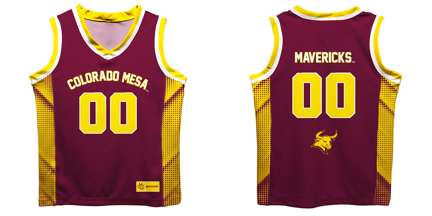 Colorado Mesa University Mavericks CMU Vive La Fete Game Day Maroon Boys Fashion Basketball Top - Vive La Fête - Online Apparel Store