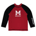 Morehouse Maroon Tigers Vive La Fete Logo Maroon Black Long Sleeve Raglan Rashguard