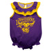 Minnesota State Mavericks Purple Sleeveless Ruffle Onesie Logo Bodysuit by Vive La Fete