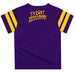 MSU Mavericks Vive La Fete Boys Game Day Purple Short Sleeve Tee with Stripes on Sleeves - Vive La Fête - Online Apparel Store