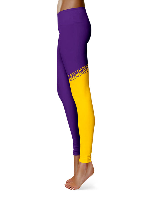 Minnesota State Mavericks Vive la Fete Game Day Collegiate Leg Color Block Women Purple Gold Yoga Leggings - Vive La Fête - Online Apparel Store