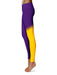 Minnesota State Mavericks Vive la Fete Game Day Collegiate Leg Color Block Women Purple Gold Yoga Leggings - Vive La Fête - Online Apparel Store