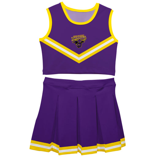 Minnesota State Mavericks Vive La Fete Game Day Purple Sleeveless Cheerleader Set