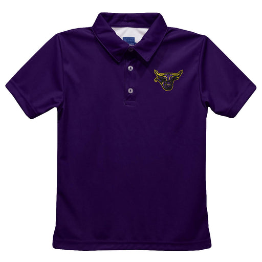 Minnesota State Mavericks Embroidered Purple Short Sleeve Polo Box Shirt