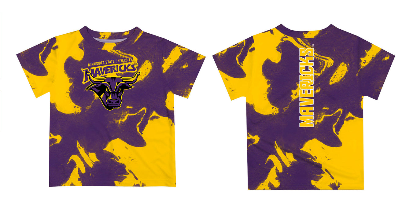 Minnesota State Mavericks Vive La Fete Marble Boys Game Day Purple Short Sleeve Tee - Vive La Fête - Online Apparel Store