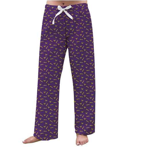 Minnesota State Mavericks Vive La Fete Game Day All Over Logo Women Purple Lounge Pants
