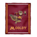 Minnesota Golden Gophers Vive La Fete Kids Game Day Maroon Plush Soft Minky Blanket 36 x 48 Mascot
