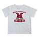 Miami Ohio RedHawks Vive La Fete Boys Game Day V3 White Short Sleeve Tee Shirt