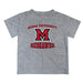 Miami Ohio RedHawks Vive La Fete Boys Game Day V3 Gray Short Sleeve Tee Shirt