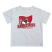 Miami Ohio RedHawks Vive La Fete State Map White Short Sleeve Tee Shirt