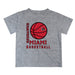 Miami Ohio RedHawks Vive La Fete Basketball V1 Gray Short Sleeve Tee Shirt