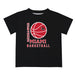 Miami Ohio RedHawks Vive La Fete Basketball V1 Black Short Sleeve Tee Shirt