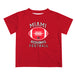 Miami Ohio RedHawks Vive La Fete Football V2 Red Short Sleeve Tee Shirt