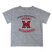 Miami Ohio RedHawks Vive La Fete Boys Game Day V1 Gray Short Sleeve Tee Shirt