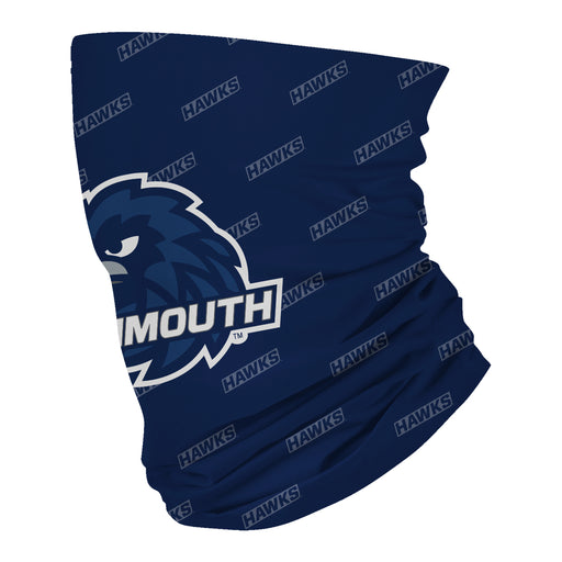 Monmouth Hawks Neck Gaiter Navy All Over Logo - Vive La Fête - Online Apparel Store