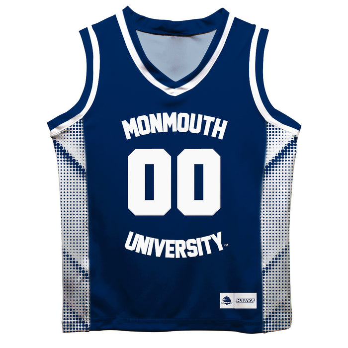 Monmouth Hawks Vive La Fete Game Day Navy Boys Fashion Basketball Top