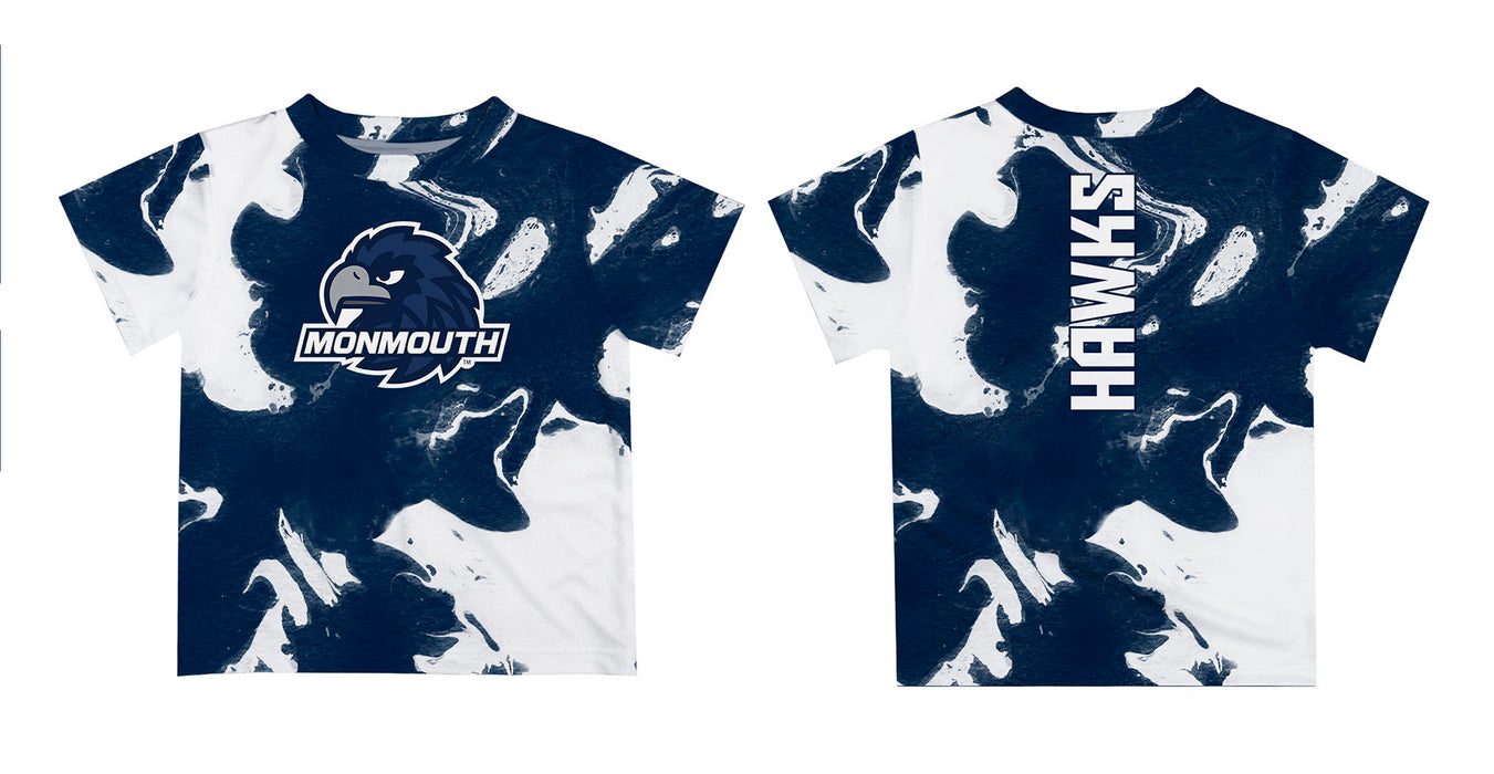 Monmouth Hawks Vive La Fete Marble Boys Game Day Navy Short Sleeve Tee - Vive La Fête - Online Apparel Store