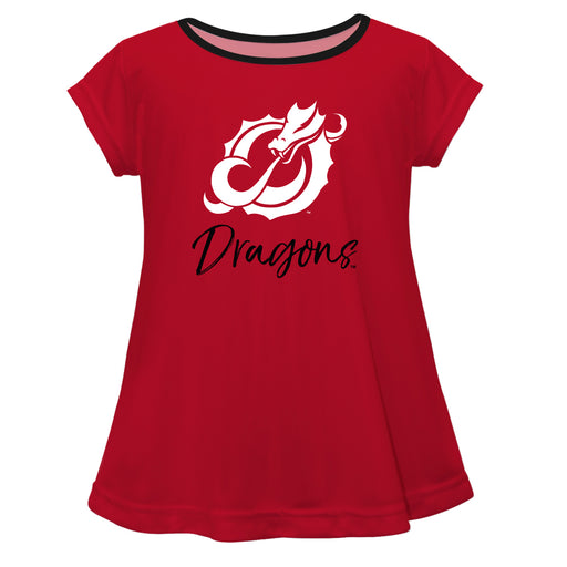 Minnesota State Dragons Vive La Fete Girls Game Day Short Sleeve Red Top with School Mascot and Name - Vive La Fête - Online Apparel Store