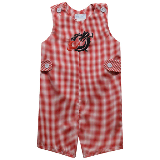 Minnesota State Dragons Embroidered Red Cardinal Gingham Boys Jon Jon