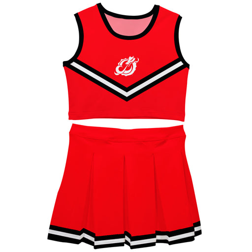 Minnesota State Dragons Vive La Fete Game Day Red Sleeveless Cheerleader Set