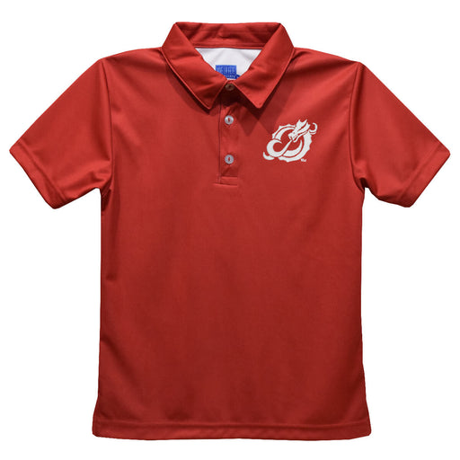 Minnesota State Dragons Embroidered Red Short Sleeve Polo Box Shirt