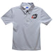 Minnesota State Dragons Embroidered Gray Stripes Short Sleeve Polo Box Shirt