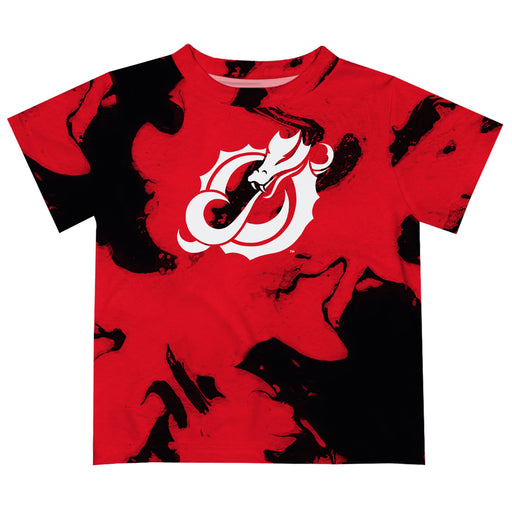 Minnesota State Dragons Vive La Fete Marble Boys Game Day Red Short Sleeve Tee