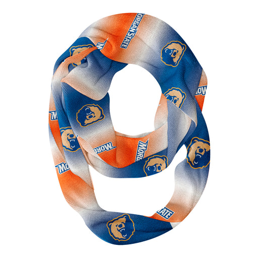 Morgan State Bears Vive La Fete All Over Logo Game Day Collegiate Women Ultra Soft Knit Infinity Scarf