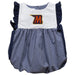 Morgan State Bears Embroidered Navy Gingham Girls Bubble
