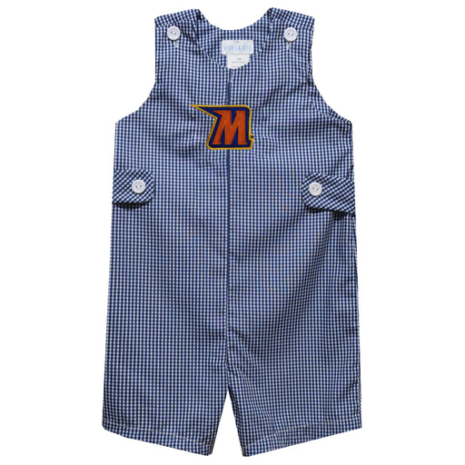 Morgan State Bears Embroidered Navy Gingham Boys Jon Jon