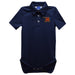 Morgan State Bears  Embroidered Navy Solid Knit Polo Onesie
