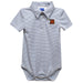 Morgan State Bears Embroidered Gray Stripe Knit Polo Onesie