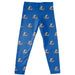 Morgan State Bears Vive La Fete Girls Game Day All Over Logo Elastic Waist Classic Play Blue Leggings Tights