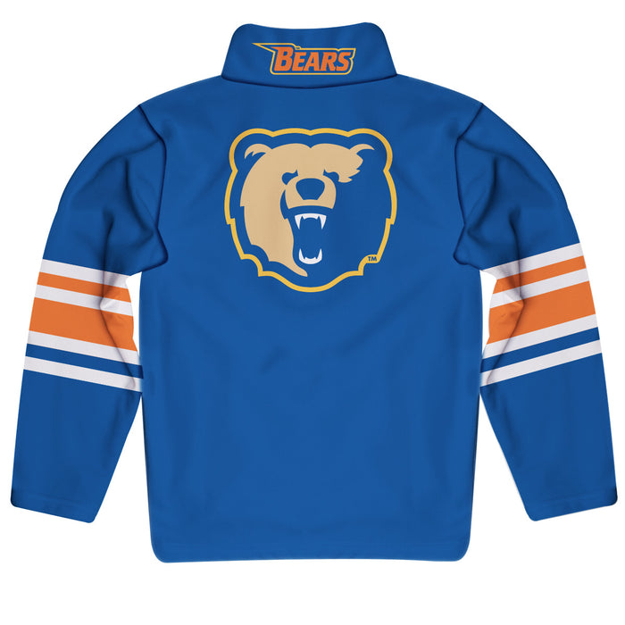 Morgan State Bears Vive La Fete Game Day Blue Quarter Zip Pullover Stripes on Sleeves - Vive La Fête - Online Apparel Store