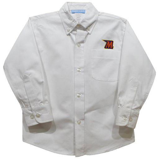 Morgan State Bears Embroidered White Long Sleeve Button Down Shirt