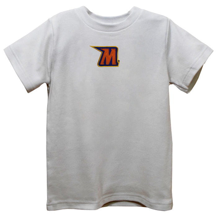Morgan State Bears Embroidered White Short Sleeve Boys Tee Shirt