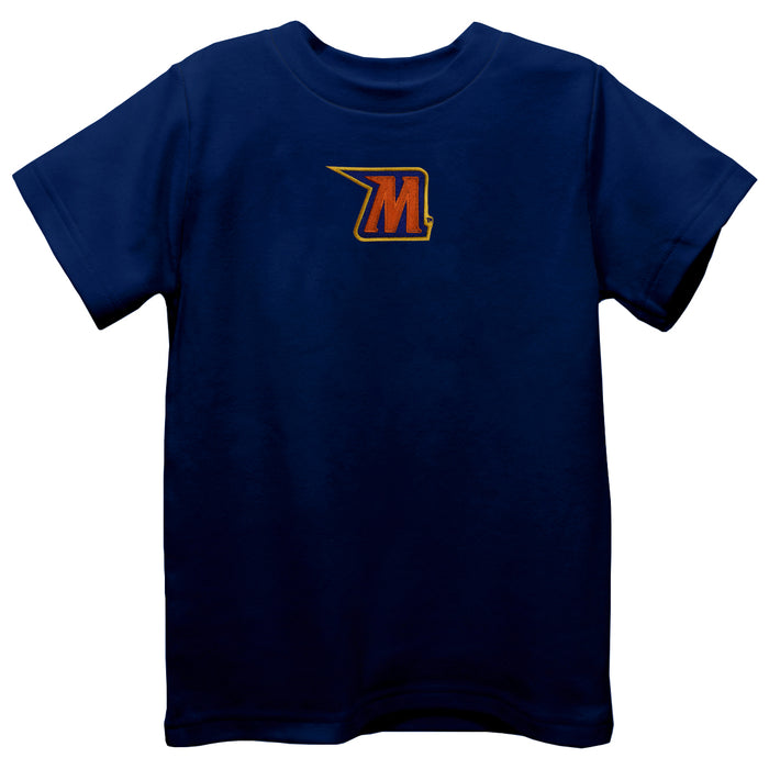 Morgan State Bears Embroidere Navy Knit Short Sleeve Boys Tee Shirt