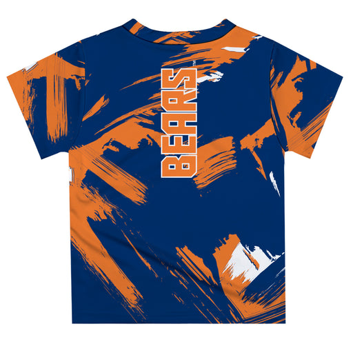 Morgan State Bears Vive La Fete Boys Game Day Blue Short Sleeve Tee Paint Brush - Vive La Fête - Online Apparel Store