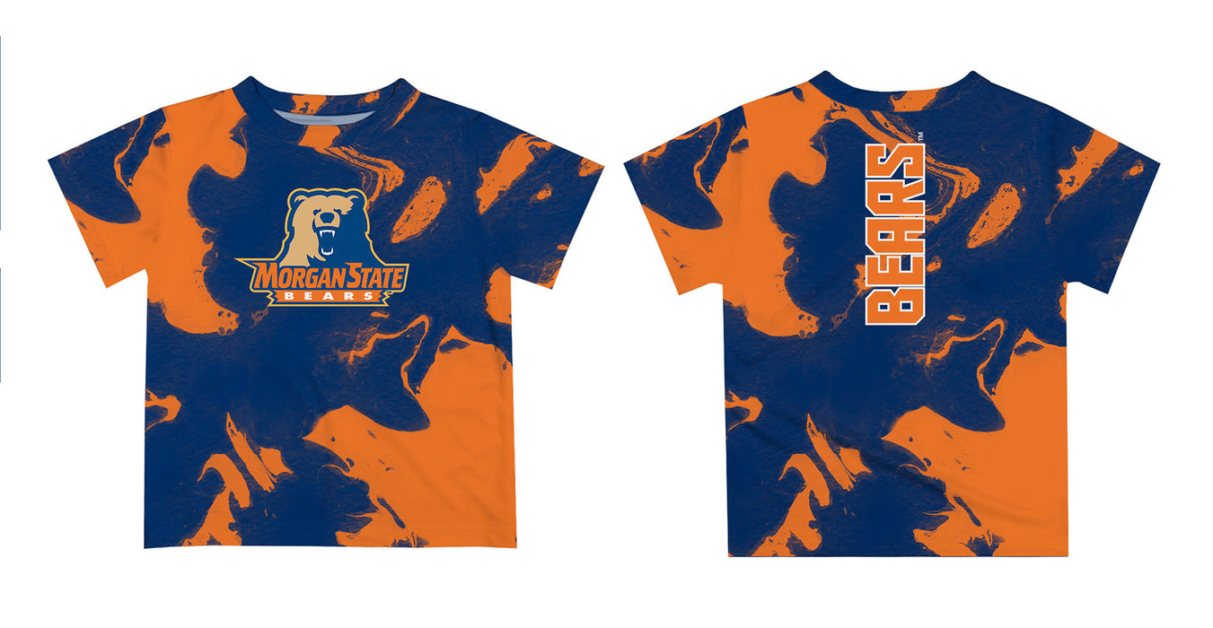Morgan State Bears Vive La Fete Marble Boys Game Day Blue Short Sleeve Tee - Vive La Fête - Online Apparel Store