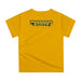 Morehead State Eagles Original Dripping Football Gold T-Shirt by Vive La Fete - Vive La Fête - Online Apparel Store