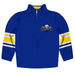 Morehead State Eagles Vive La Fete Game Day Blue Quarter Zip Pullover Stripes on Sleeves - Vive La Fête - Online Apparel Store