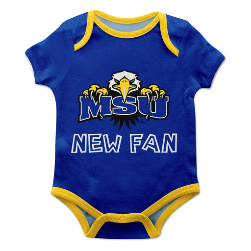 Morehead State Eagles Vive La Fete Infant Game Day Blue Short Sleeve Onesie New Fan Logo and Mascot Bodysuit - Vive La Fête - Online Apparel Store